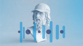 Statue mit Basecap