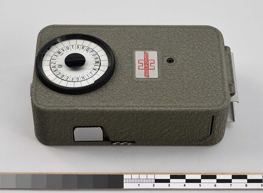 Taschenchiffrierger&auml;t Hagelin CD-57. Inv.-Nr. 2017-387