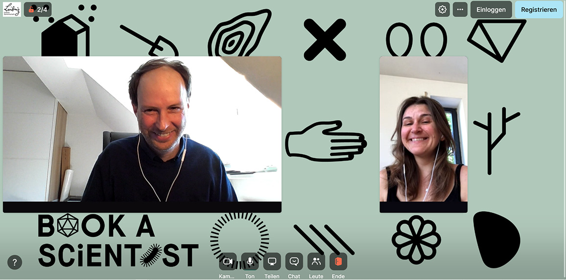 “Book a Scientist” - Digitales Speeddating mit Wissenschaftlerinnen und Wissenschaftlern 