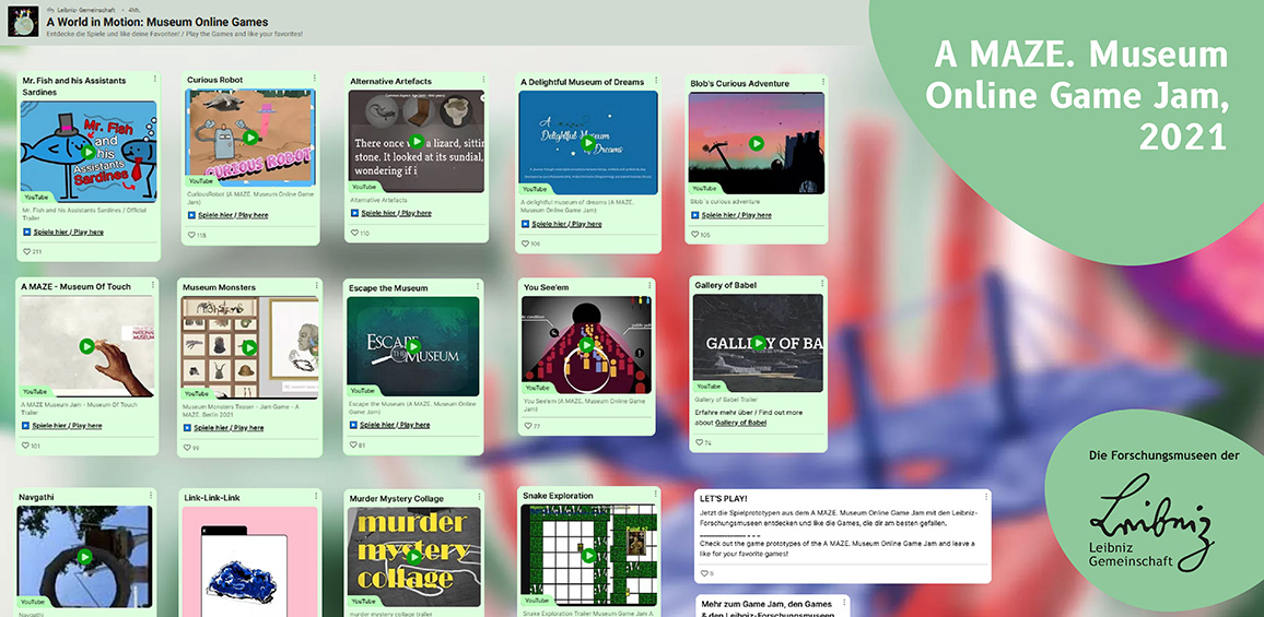A MAZE. Museum Online Game Jam – museums&uuml;bergreifende Spielideen