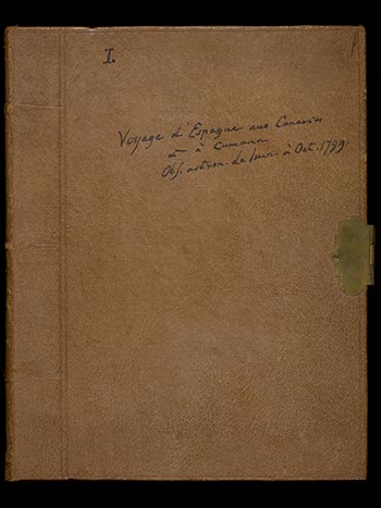 Humboldt, Alexander von: Voyage d’Espagne aux Canaries et &agrave; Cuman&aacute; Obs. astron. de Juin &agrave; Oct. 1799. Staatsbibliothek zu Berlin