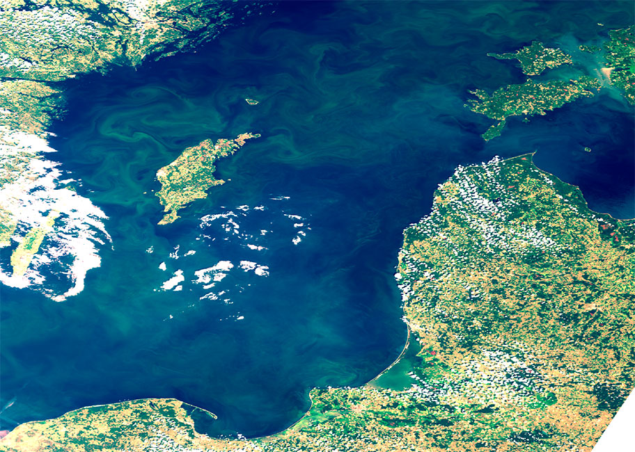 Algenbl&uuml;te in der Ostsee 2026 rund um Gotland, Schweden