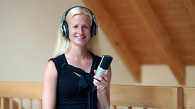 Dr. Anke Ziethe beim Eigentraining der Stimme;© Jörg Ziethe