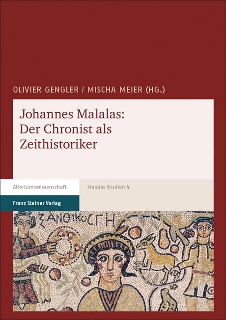 Titelbild vom Band 4 der von der Forschungsstelle herausgegebenen Reihe „Malalas Studien“ 
