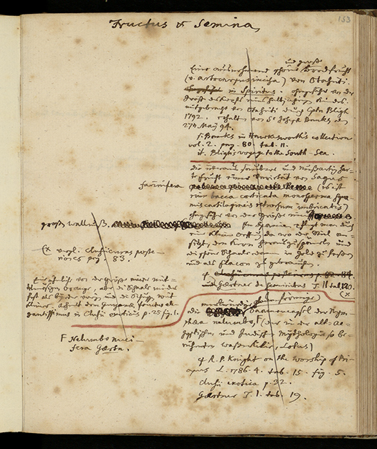 Blumenbachs Sammlungsverzeichnis