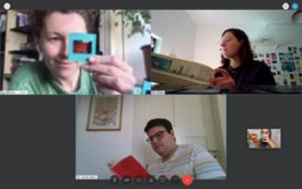 Screenshot eines Online-Meetings