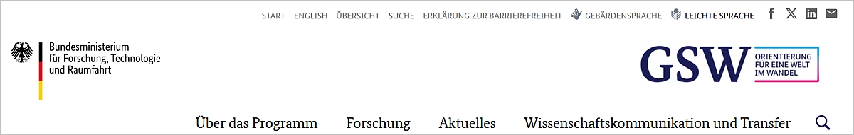 Abblidung oberer Bereich dieser Webseite