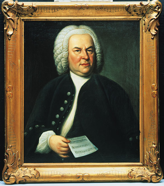Johann Sebastian Bach, Portr&auml;t von Elias Gottlob Hau&szlig;mann (1748)