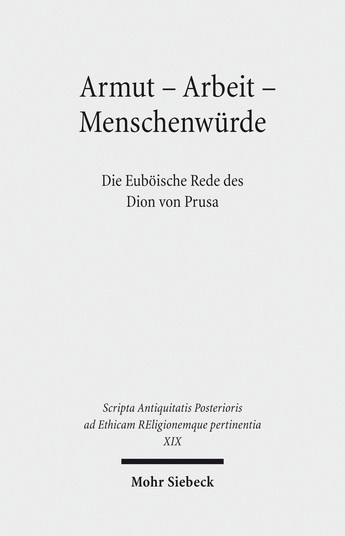 Titelbild SAPERE-Band 19 Dion von Prusa, Eub&ouml;ische Rede