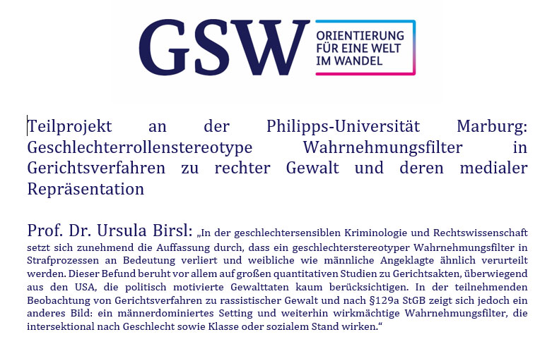 Statement Prof. Dr. Ursula Birsl