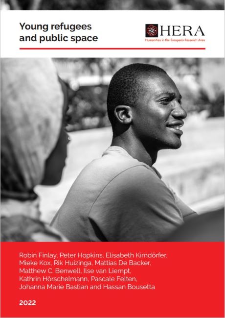 young refugees in publica space