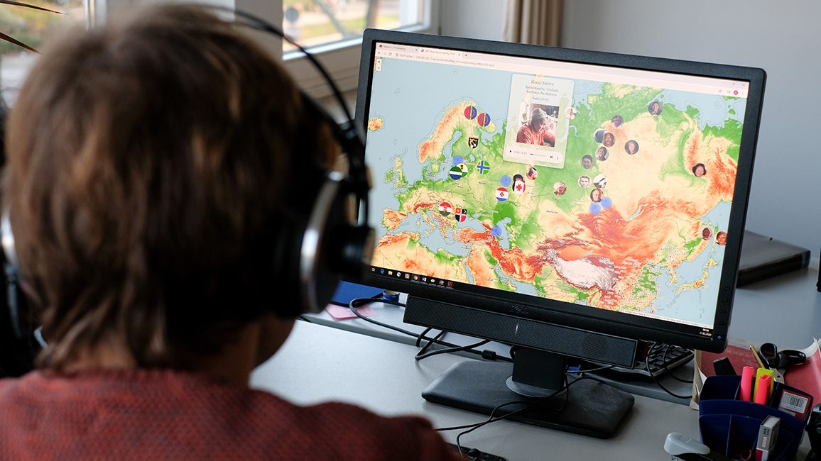 Karte des eurasischen Sprachareals