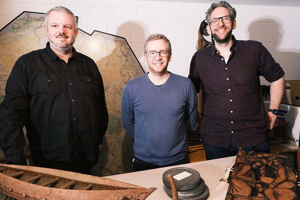 Forschungsteam Dr. Patrick Kr&uuml;ger, Dr. Martin Radermacher und Dr. Tim Karis (von links nach rechts)