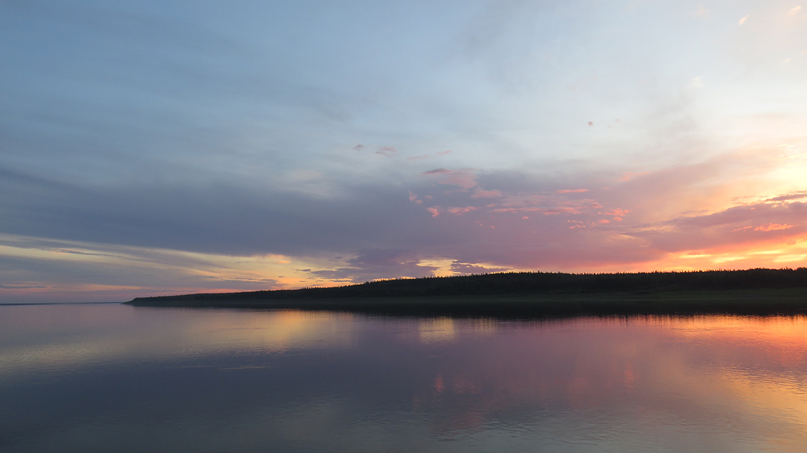 Panorama des Flusses Jenissej
