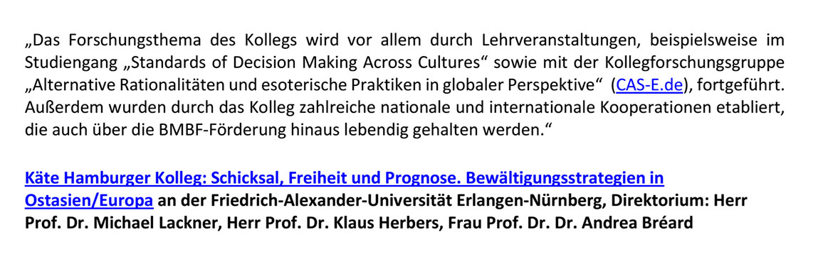Zitat Prof. Dr. Michael Lackner, Prof. Dr. Klaus Herbers, Prof. Dr. Andrea Br&eacute;ard, Universit&auml;t Erlangen-N&uuml;rnberg