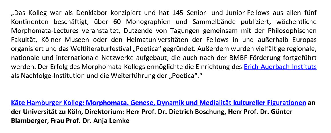 Zitat Prof. Dr. Dietrich Boschung, Prof. Dr. G&uuml;nter Blamberger, Prof. Dr. Anja Lemke, Universit&auml;t K&ouml;ln